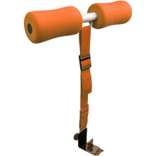 Adjustable Sit Up Aid Bar Exercise Equipment for Squat Abdominal Fitness Strength Training for Adults Teens Fitness Enthusiasts Orange