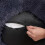 Fluffy, cat bed, donut cushion, washable, removable padding in the middle, long plush, 80 cm diameter, dark grey 3