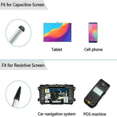 For PC Tablet iPad Phone Pen Touch Screen Stylus silver 2