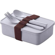 Bamboo Fiber Insulation Box Student Portable Lunch Box Single Layer Seal Lunch Box Gift Lunch Boxes (Color : Blue)