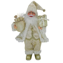 Santa Claus statue Christmas decorations standing old man children's gift ornaments 12 inches
