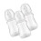 Multi-Functional 240ml Baby Feeding Bottles White 3 Pack with Covers 4