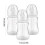 Multi-Functional 240ml Baby Feeding Bottles White 3 Pack with Covers 2