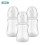 Multi-Functional 240ml Baby Feeding Bottles White 3 Pack with Covers 3
