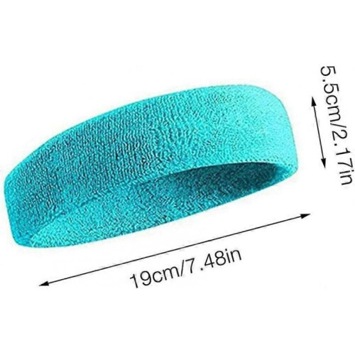 3pcs Terry Cloth Sweatband, Elastic Sports Sweatband 1