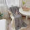 100x150cm Plaid Blanket Double Sided Winter Soft Warm Child Gray 3