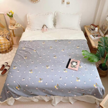 100x150cm Plaid Blanket Double Sided Winter Soft Warm Child Gray