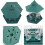 Hanging Lantern Bird Feeder Plastic,Green 3