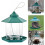 Hanging Lantern Bird Feeder Plastic,Green 4