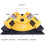 90 degree right angle square laser level Horizontal and vertical laser line projection Square laser level with two suction cups ABS measuring tools 4