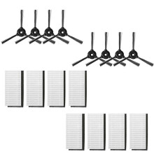 Accessories Kit for Lefant Robotic Vacuum Cleaner 8 Side Brushes and 8 HEPA Filters M200/M201/M520M/M501-A/M571/T700