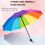 Rainbow Umbrella, Folding Rainbow Umbrella, Small and Colorful, 10 Colors 4