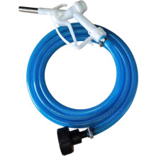 (4M HOSE KIT) AdBlue Fuel Dispensing Kit, Metal Gun with 19mm Hose, Tank Adaptor Set, White and Blue