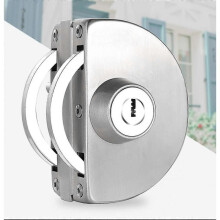 No Drilling Stainless Steel Glass Door Lock Double Glass Door Lock