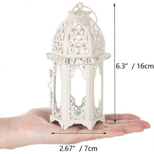 2 Pcs Candle Lantern - Small , White 1