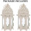 2 Pcs Candle Lantern - Small , White 3