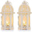 2 Pcs Candle Lantern - Small , White 1