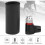 Universal Portable Bike CO2 Tire PumpBlack 4