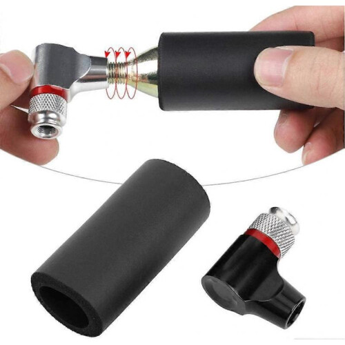 Universal Portable Bike CO2 Tire PumpBlack 1