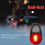 LED Dog Pendant Light with LED Warning Clip  (Red) 4