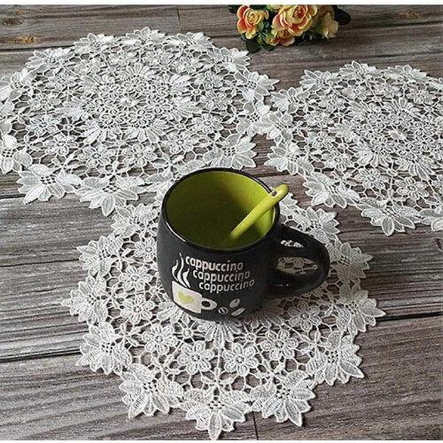 6 Pcs Round Cutout Coasters 2