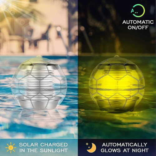 Solar Floating Pool Light with Color Changing Waterproof Pendant Light 1
