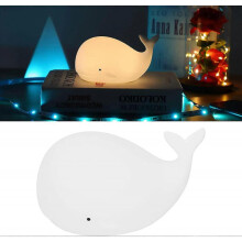 1200mAH USB Night Light 7 Colors Whale Shaped 1.3WWhite