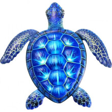 Metal Iron Tortoise,Outdoor Wall Decor(Blue)