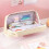 Foldable Pencil Bag Case Storage Large-Capacity(Brown) 5
