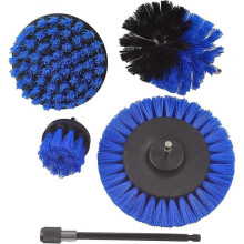 5pcs Drill Brush,4 Cordless Cleaning Brush with 1 Extension(Blue)