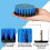 5pcs Drill Brush,4 Cordless Cleaning Brush with 1 Extension(Blue) 4