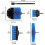 5pcs Drill Brush,4 Cordless Cleaning Brush with 1 Extension(Blue) 2