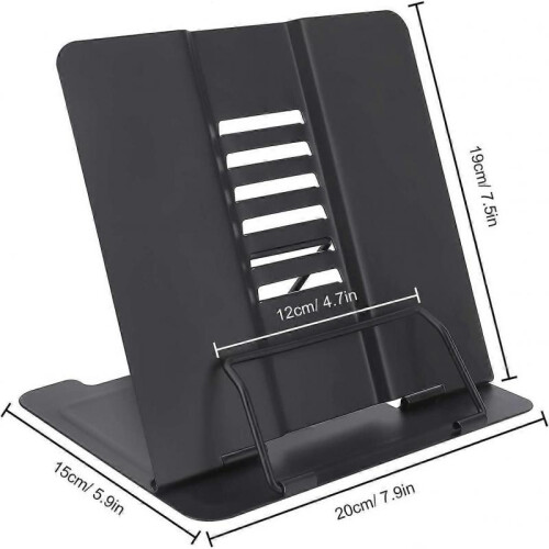 Reading rack,Foldable metal bookshelf,6 corners adjustable 1