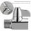 3 Way Shower Diverter,G1/2" T Shape Valve Adapter 4