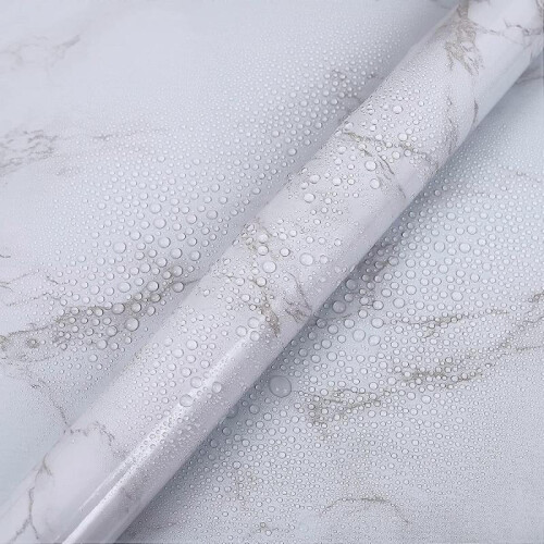 Marble furniture sticker 60cm X 500cm off-white 2