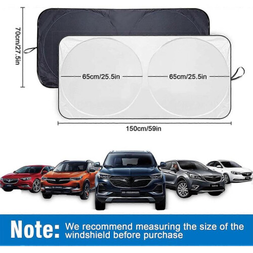 Sun Shade, Car Windshield Cover, Universal Car Sun Shades -150x70cm 1