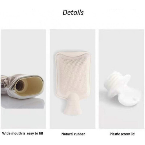 1000 ML Rubber Hot Water Bottle with Cute Cover 1