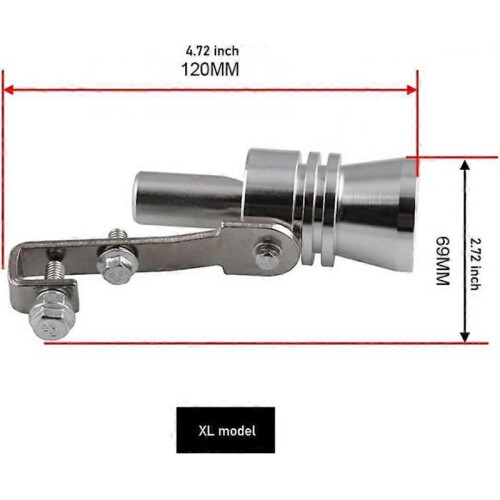 Exhaust Whistle,Universal Car Muffler,for diameter 56-85mm 1
