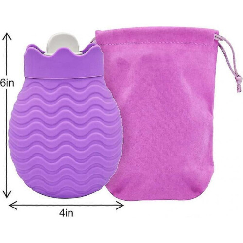Hot Water Bottle with Cover, 320ml 1