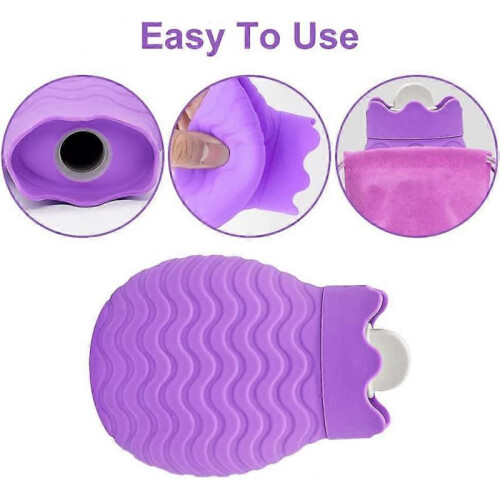 Hot Water Bottle with Cover, 320ml 2