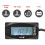4-in-1 Motorcycle LCD Thermometer Oil Temp Voltage Time DC 12V 3