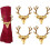 4 Pcs Gold Elk Deer Head Napkin Ring 1