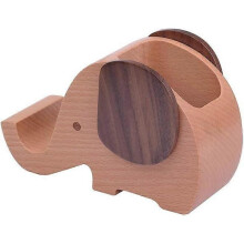 Wooden Elephant Cell Phone Holder/Stand Supplies Stationery