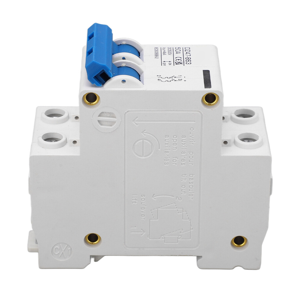 Dz47 B63 2P Mini Circuit Breaker 50A 4000A 70 For Solar System 7621339494181