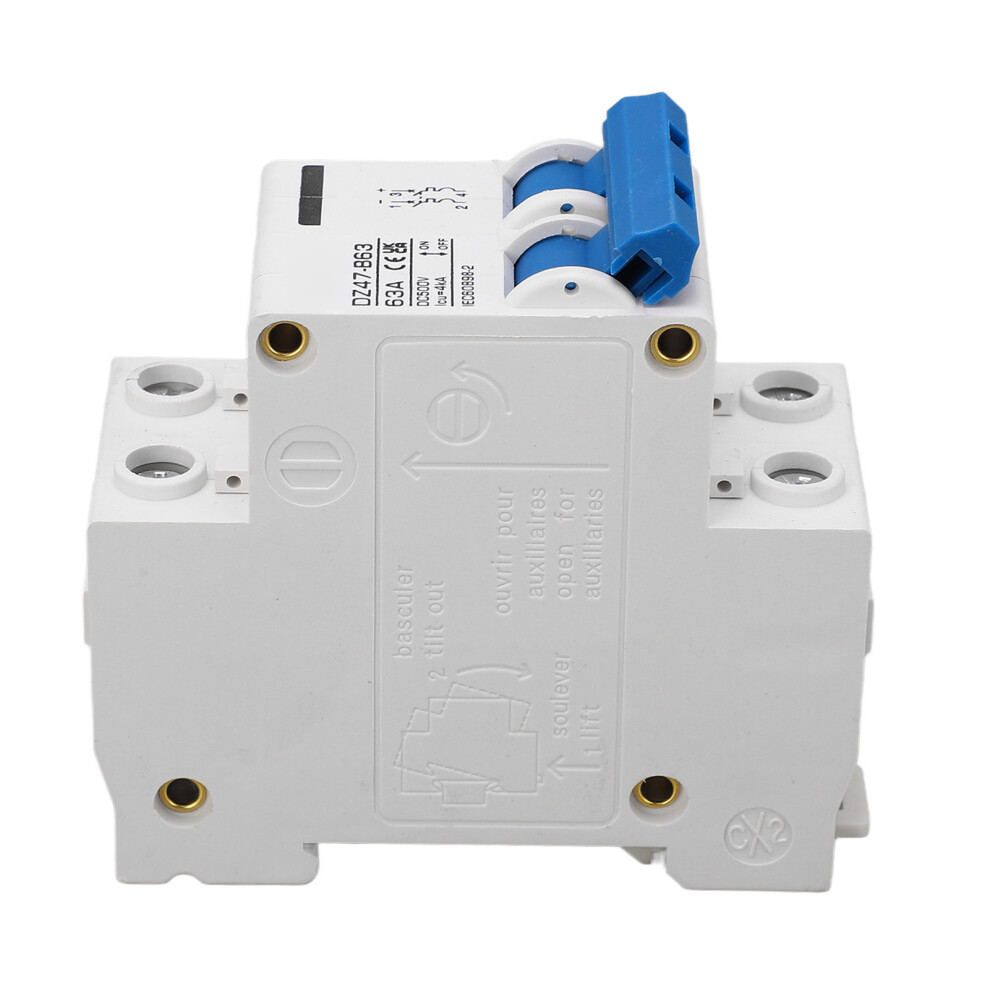 Dz47-B63 63A 500V Dc Circuit Breaker With 4000A Capacity For Solar & Ev 9391339494198