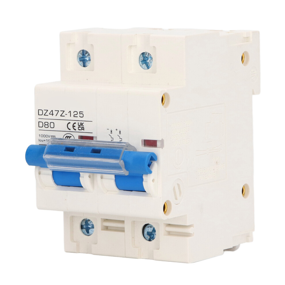 Dz47z 125 80A 1000V Blue Mini Circuit Breaker, 10Ka Capacity 8401339494058