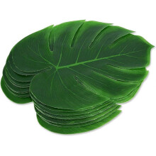 12pcs Artificial Palm Leaf Placemat