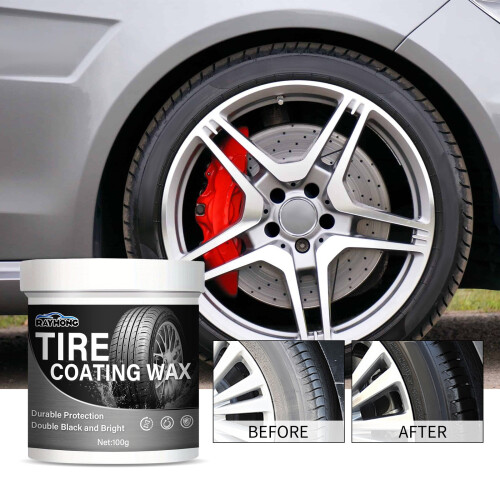 (100g) Tire Cleaner Paste Automobile Tire Rust Cleaning Determination and Gloss Paste Rust Removal Converter 1