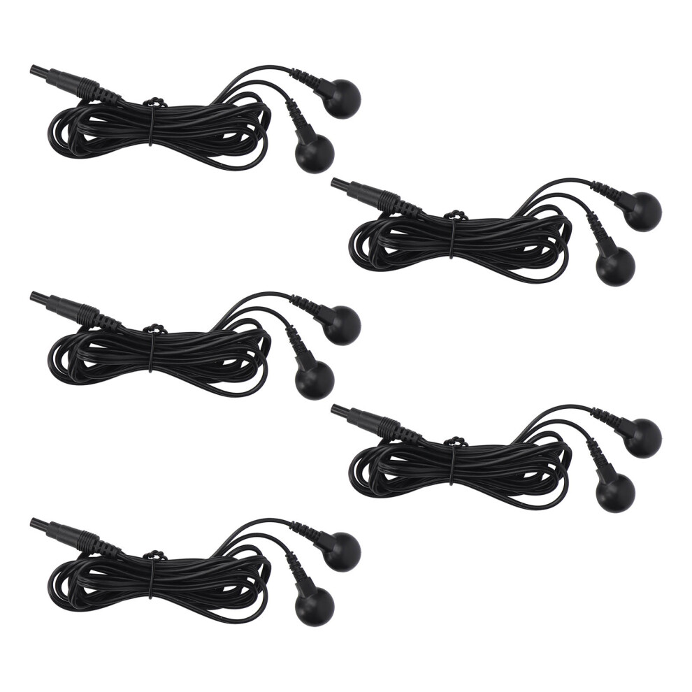 2.35mm Electrode Wire 4.9ft 5pcs for TENS & Physiotherapy Machines