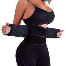 (L, black) Waist Trainer Slimming Belly Belt Belly Belt, Sweat Belt Ladies Waist Shaper Corset Corset